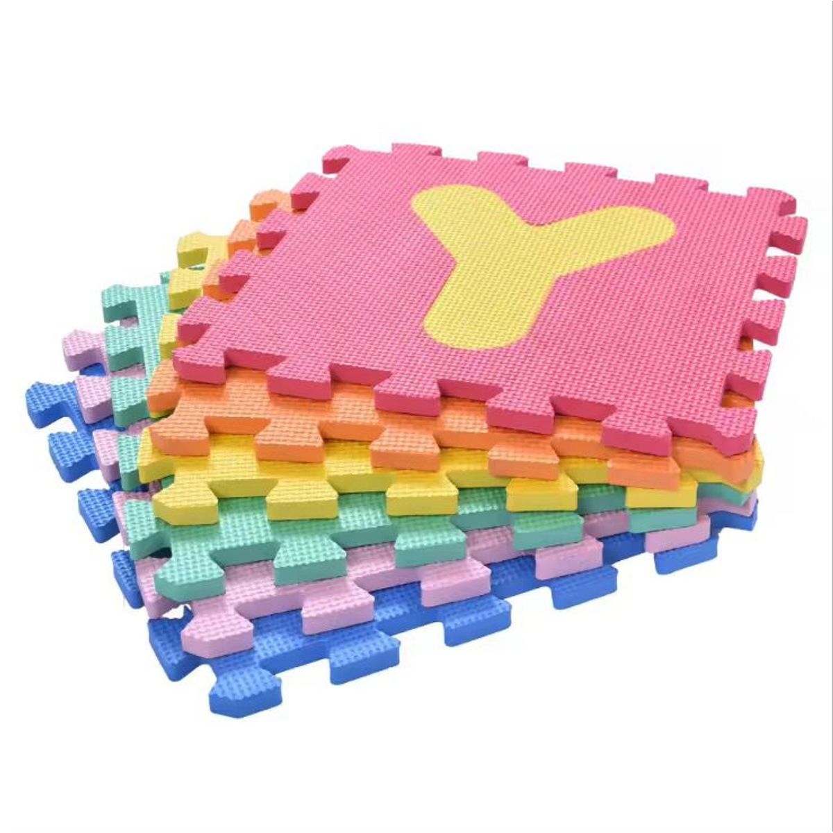 GENERICO - Tapete Rompecabezas x 9 fichas Foamy Para Niños Letras