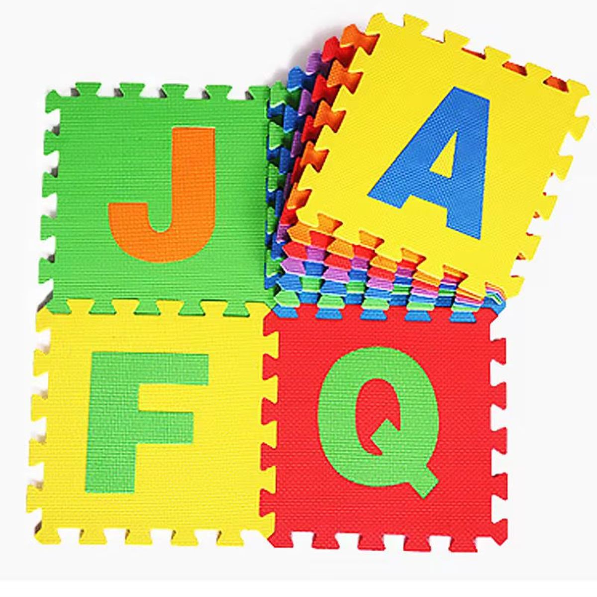 GENERICO - Tapete Rompecabezas x 9 fichas Foamy Para Niños Letras