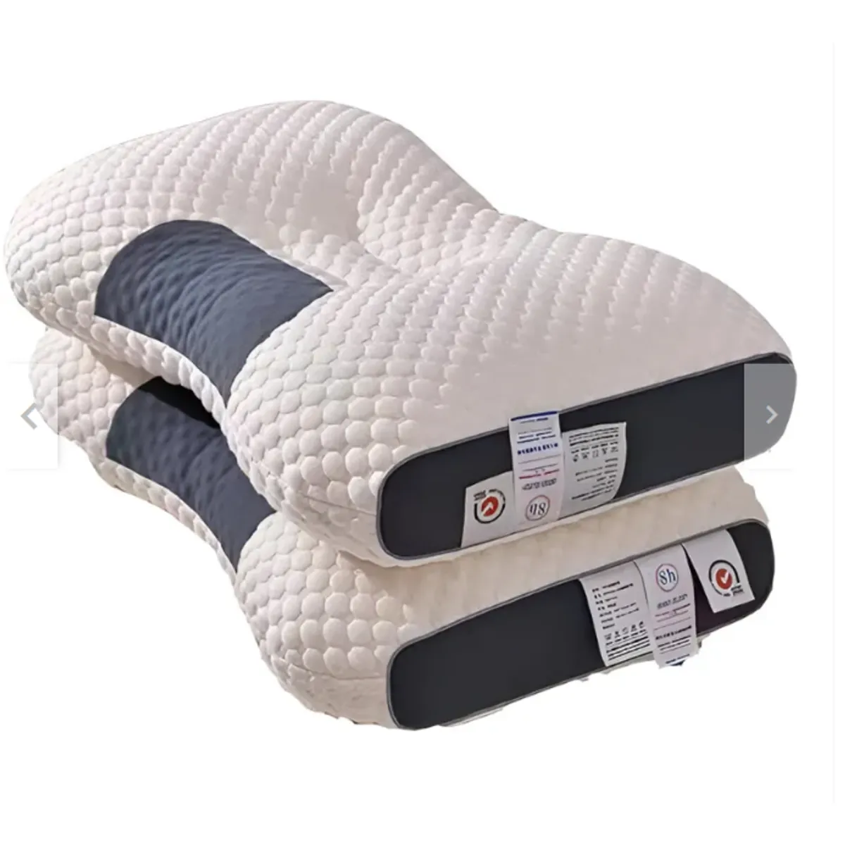 ONE PIXEL - 2 Almohadas Cervical Aloe Vera Ergonomica Antialérgica