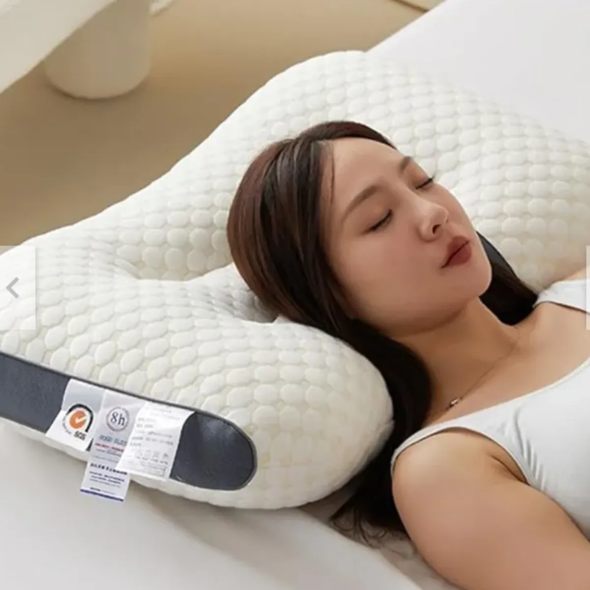ONE PIXEL - 2 Almohadas Cervical Aloe Vera Ergonomica Antialérgica
