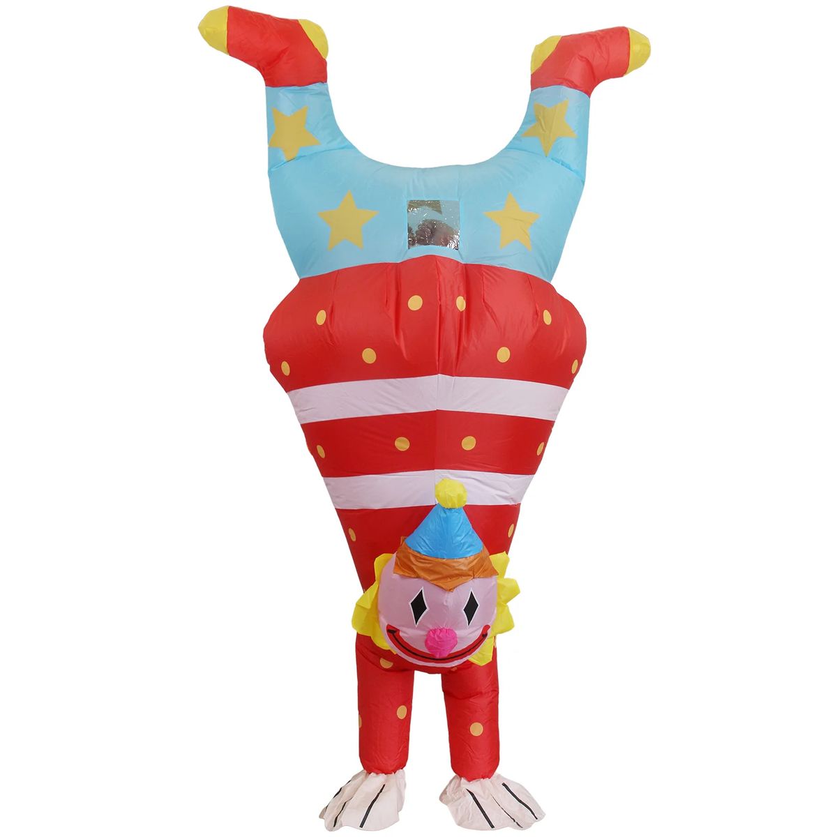 GENERICO - Disfraz inflable de payaso parado de manos