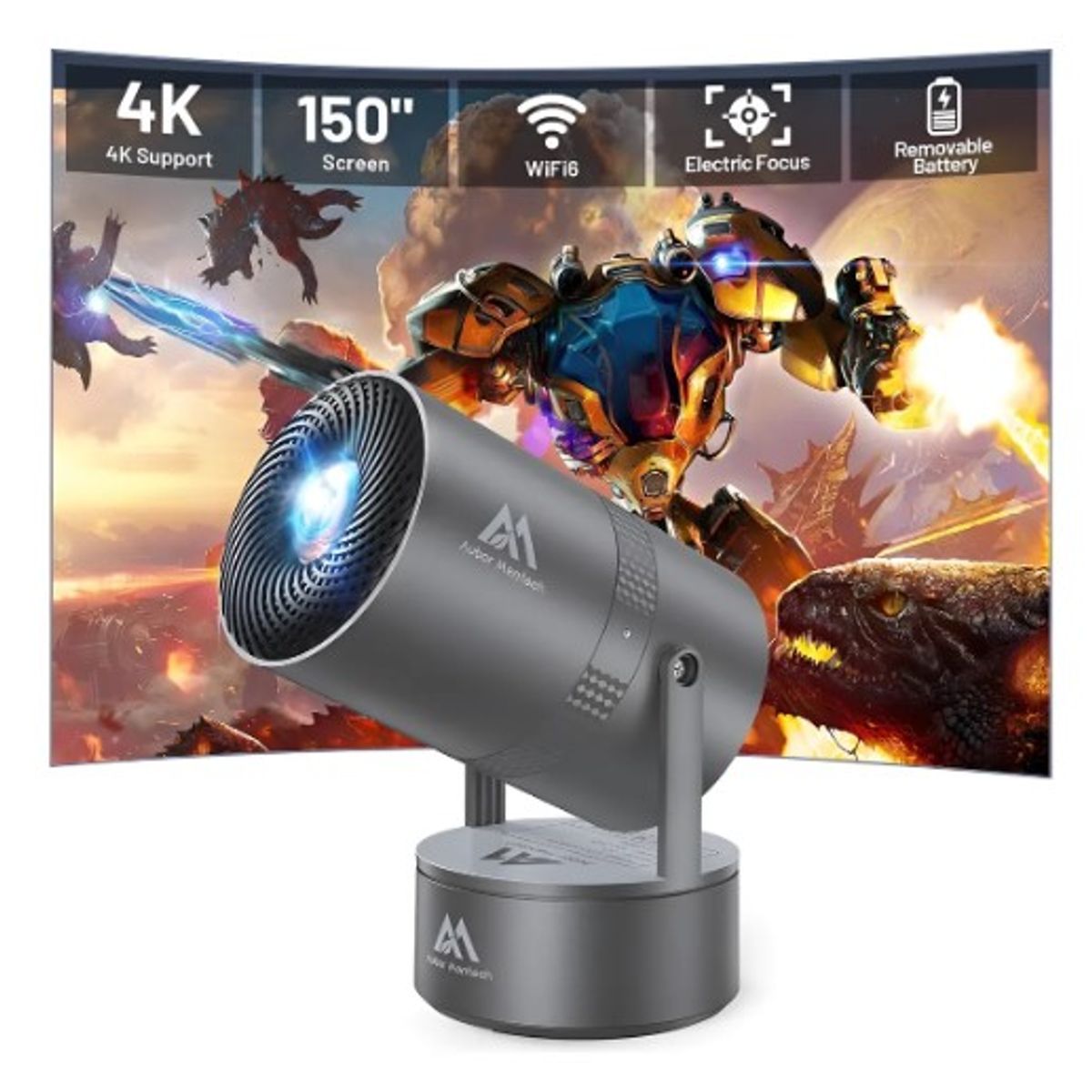 GENERICO - Proyector Recargable Portatil 2.5 Horas