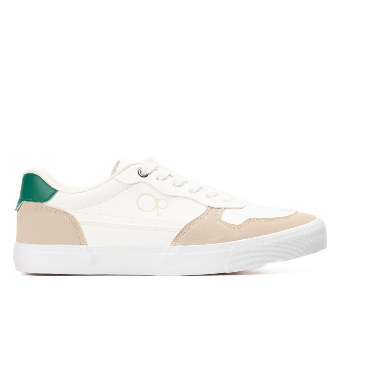 OCEAN PACIFIC - Tenis para Hombre OP OLTI Vulcanizados Blancos y Verdes