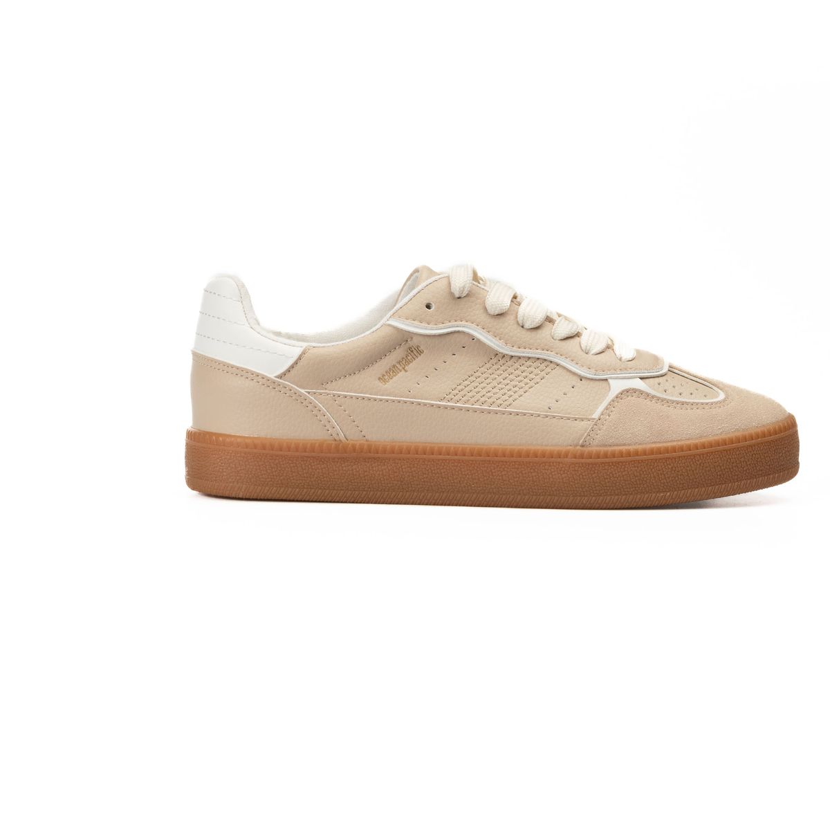 OCEAN PACIFIC - Tenis para Mujer OP Vulcanizados Beige
