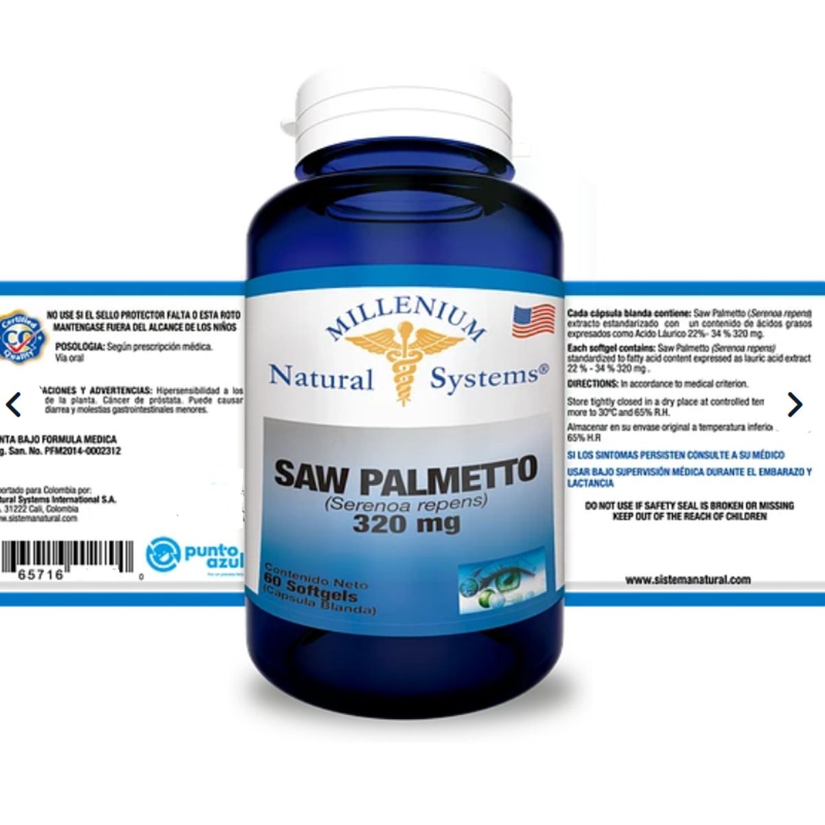 NATURAL SYSTEM - SUPLEMENTO CON FLAVONOIDES X 320MG X 60 SOFTGELS.