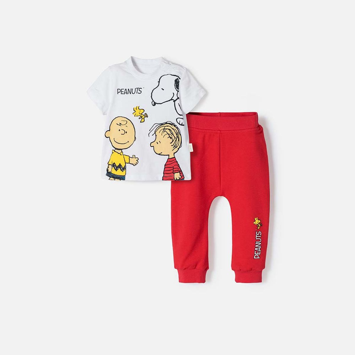 SNOOPY - Conjunto de Snoopy con pantalón largo para bebé niño