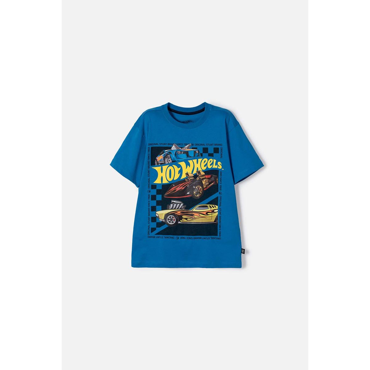 HOT WHEELS - Camiseta de Hot Wheels manga corta azul para niño