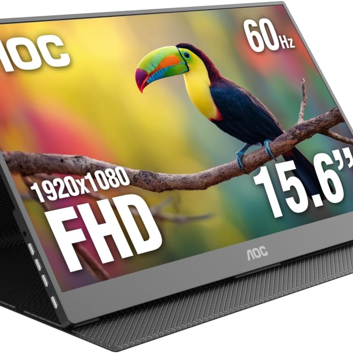 AOC - Monitor Portátil Aoc 15.6 Ips, Altavoces, Usb C, Mini Hdmi