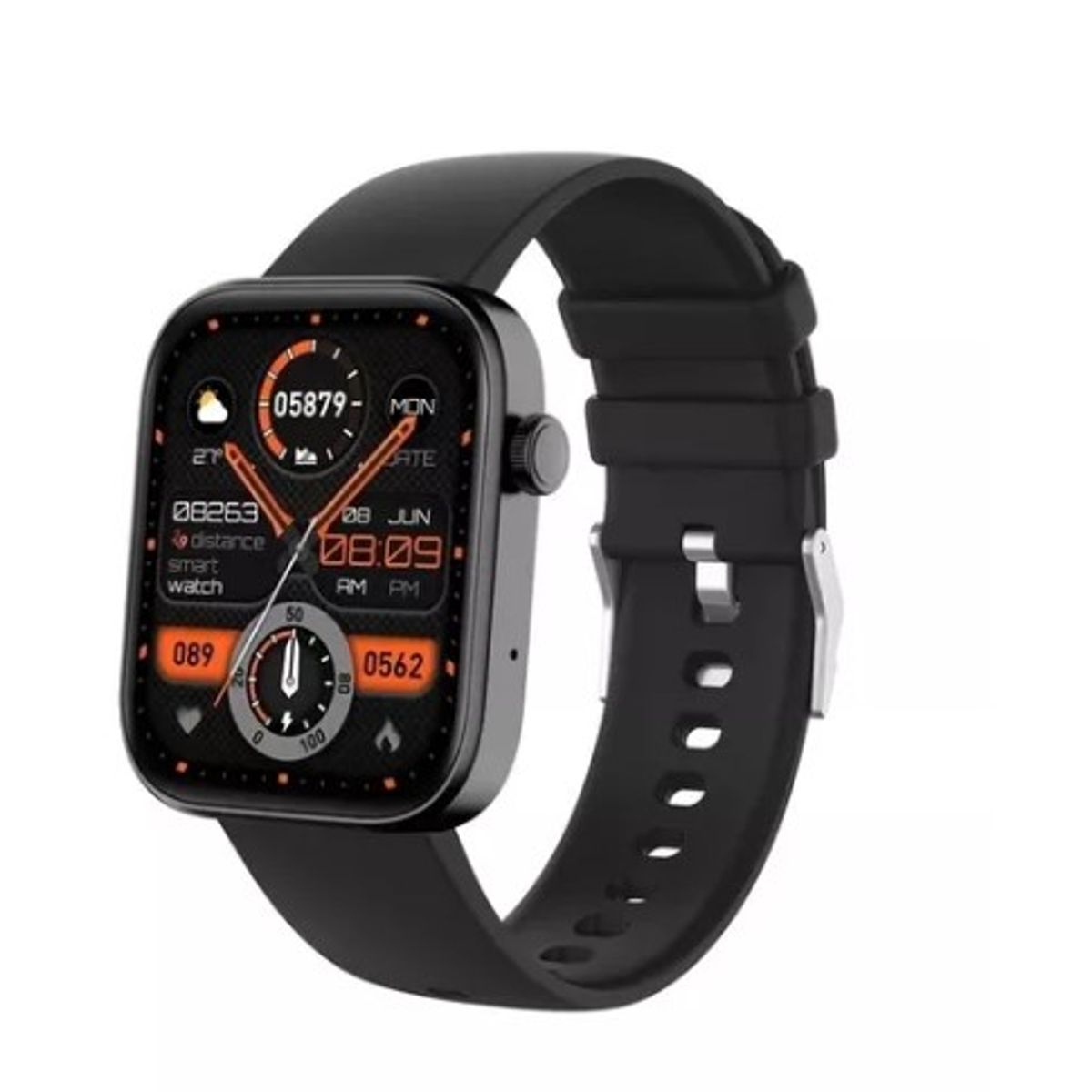 COLMI - Smartwatch Colmi P71 Reloj Inteligente Negro Llamadas Voz Bt- 5.2  Cardiaco SPO2 sueño