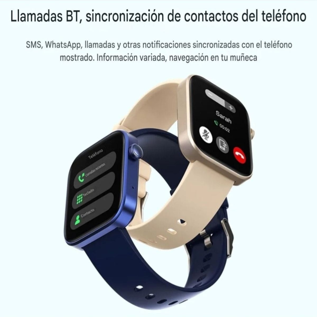 COLMI - Smartwatch Colmi P71 Reloj Inteligente Negro Llamadas Voz Bt- 5.2  Cardiaco SPO2 sueño