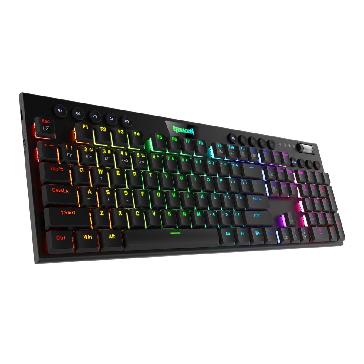 REDRAGON - TECLADO REDRAGON HORUS K618 RGB-SP RED