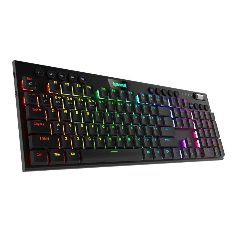 REDRAGON - TECLADO REDRAGON HORUS K618 RGB-SP RED