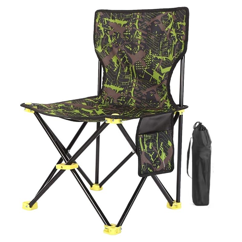 GENERICO - Silla Plegable Portatil Para Exterior Camping Aire Libre Multicolor