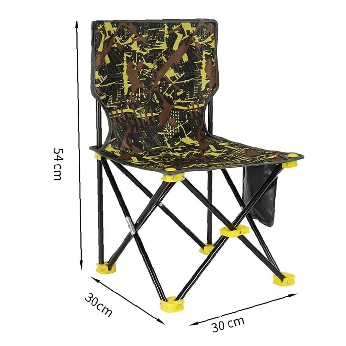 GENERICO - Silla Plegable Portatil Para Exterior Camping Aire Libre Multicolor