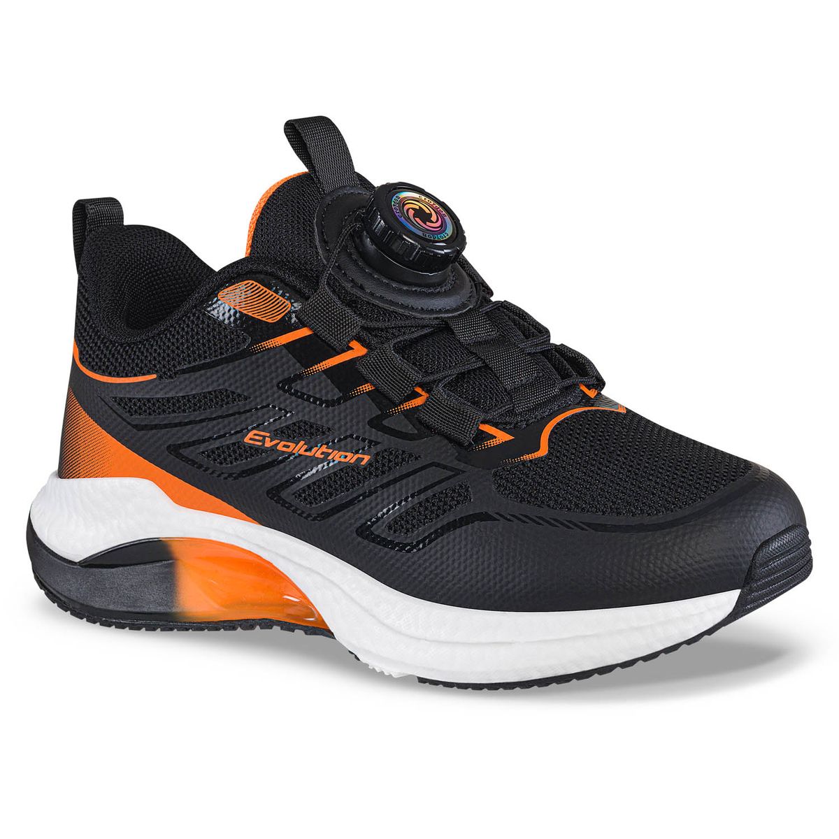 CROYDON - Tenis Running Furam Negro-Nar Croydon para Niño