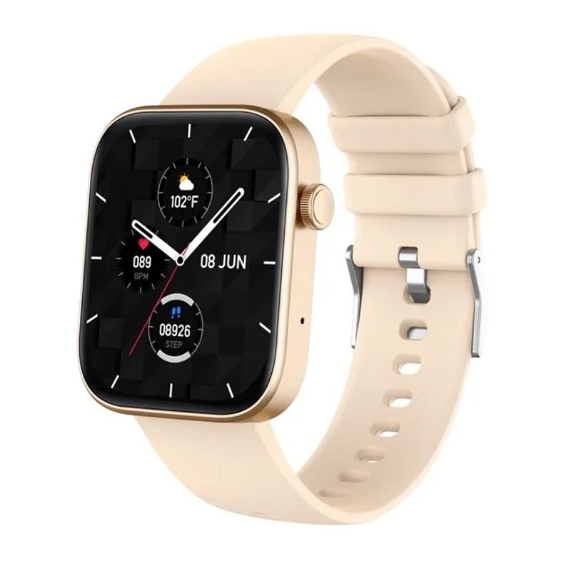 COLMI - Smartwatch Colmi P71 Reloj Inteligente Dorado Llamadas Voz Bt- 5.2  Cardiaco SPO2 sueño