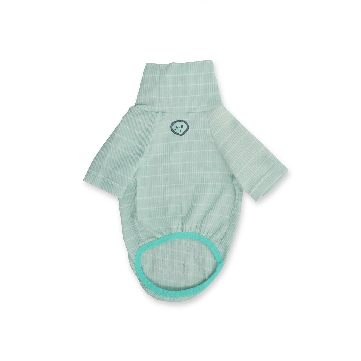 WAWAW - Saco XL tortuga menta líneas blancas