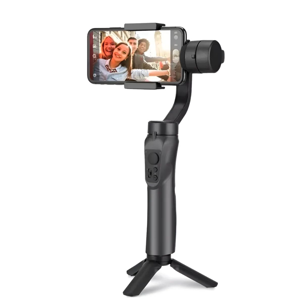 GENERICO - Estabilizador De Imagen Profesional Gimbal 3 Ejes Androis Io Negro