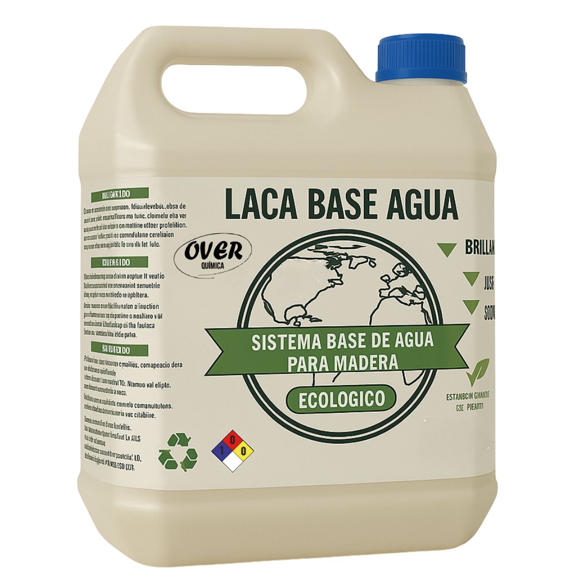 GENERICO - Laca Brillante Base Agua Madera Over Quimica