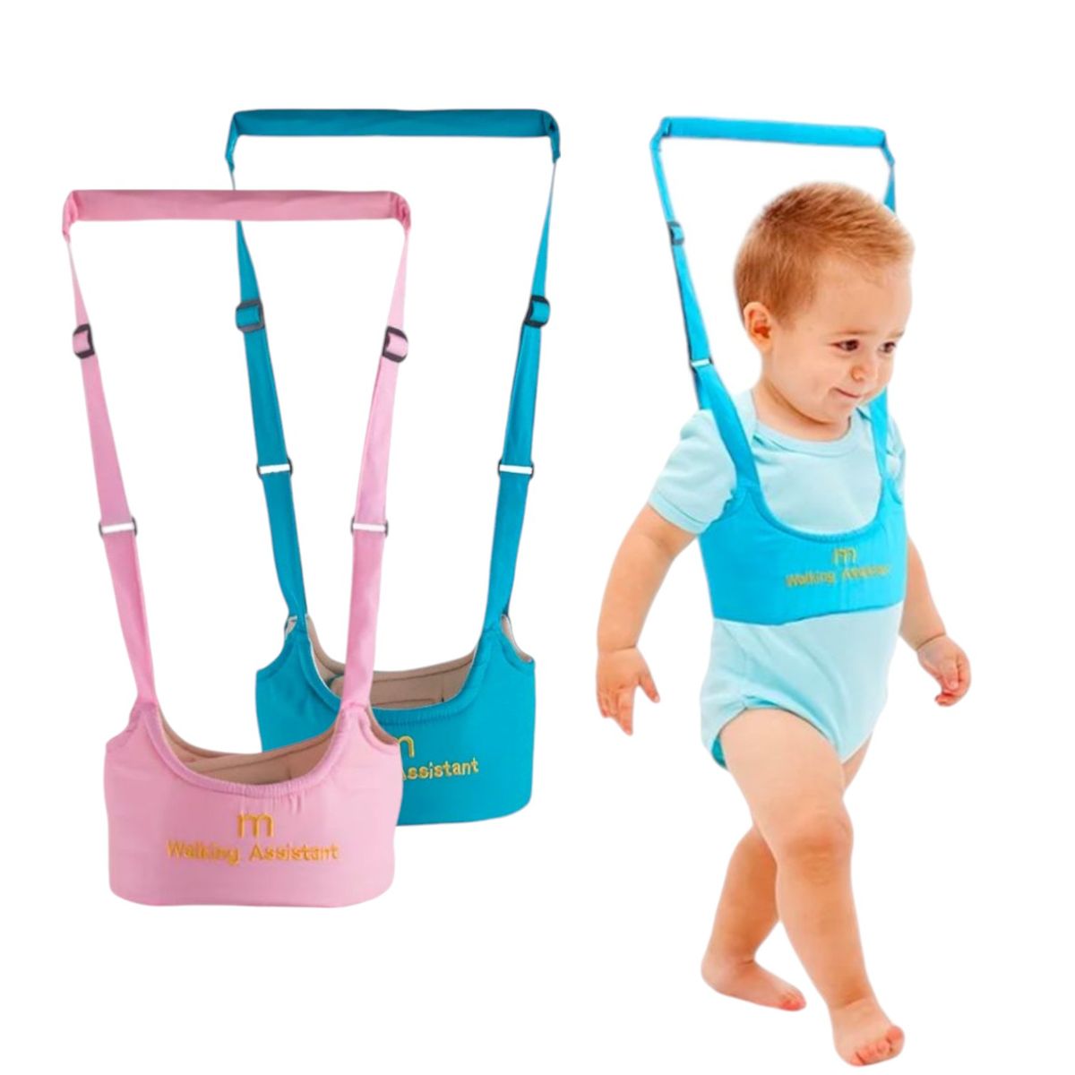 GENERICO - Arnés Caminador De Seguridad Y Aprendizaje Para Caminar Bebé Azul