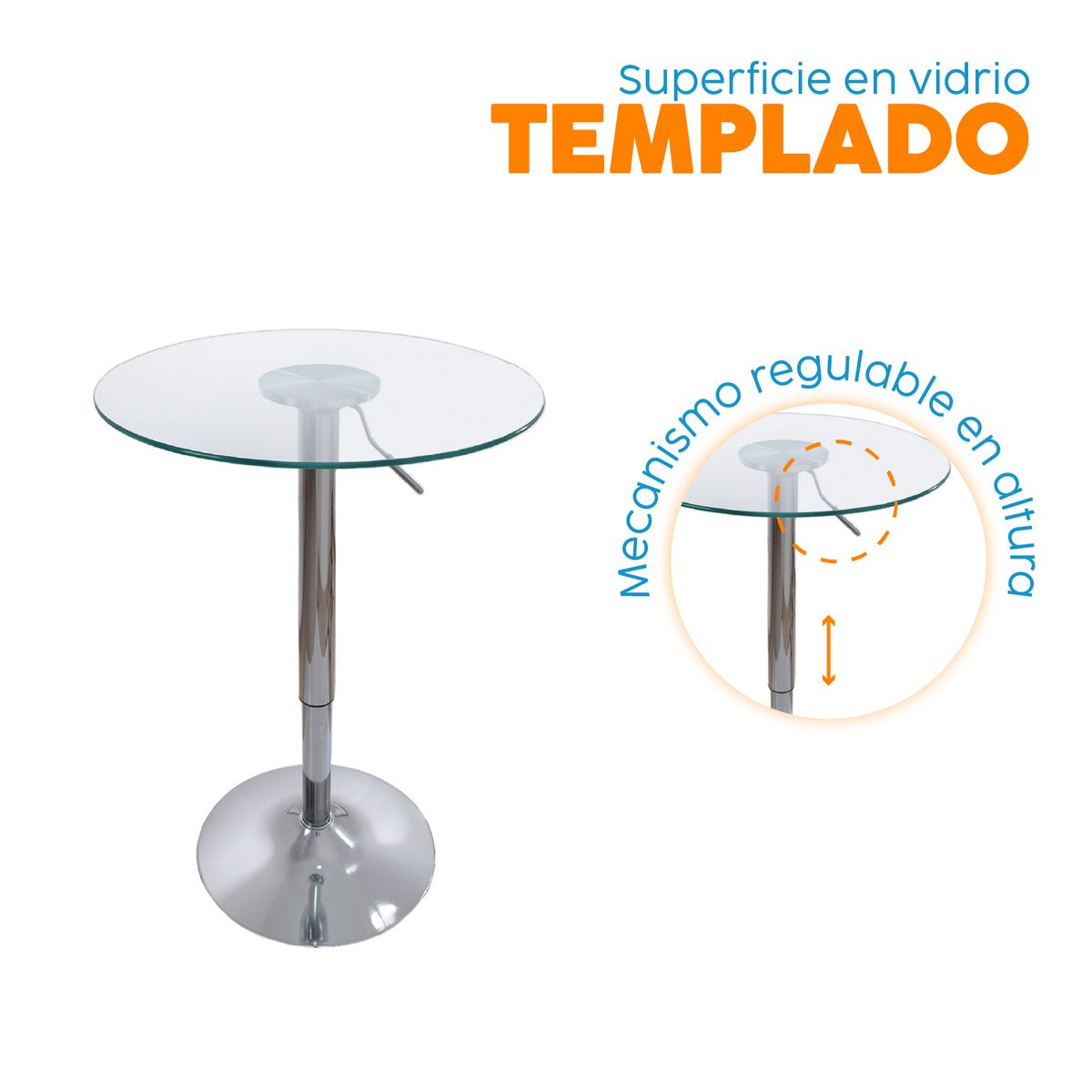 BONNO - Juego De Barra Manhattan Gris 2 Puestos Bonno