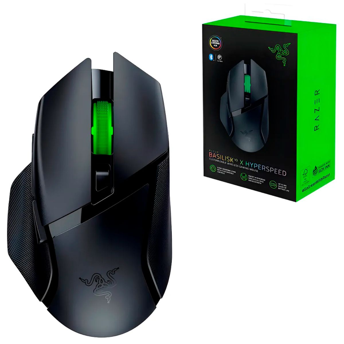 RAZER - Mouse Gamer Razer Basilisk V3 Hyperspeed Inalambrico y Bt