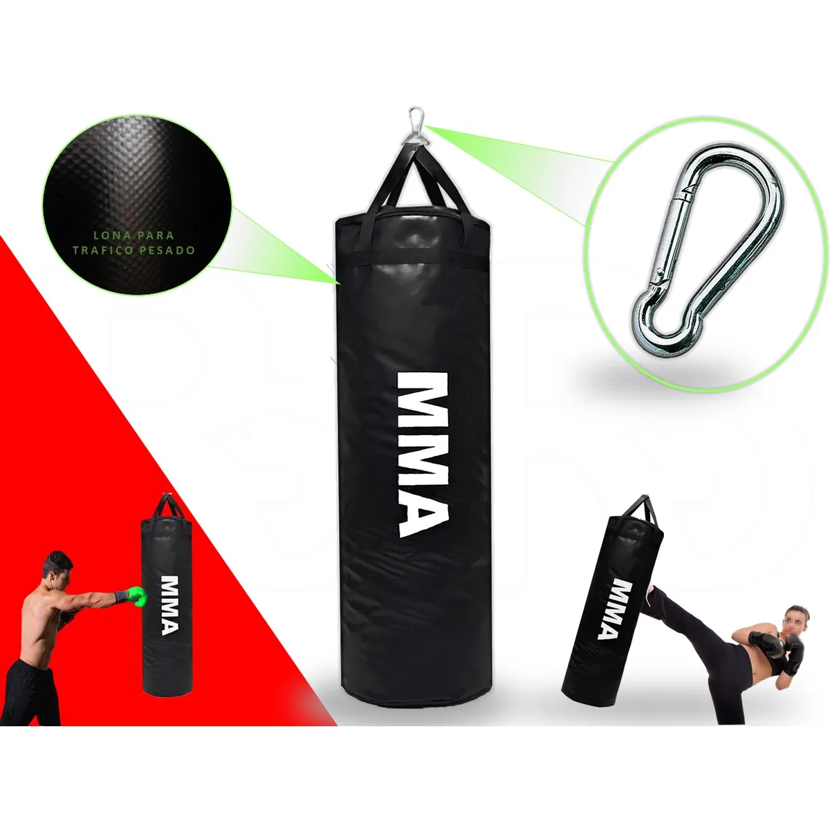 LAVEF - Saco de Boxeo 75 cm Profesional para Casa o Gimnasio