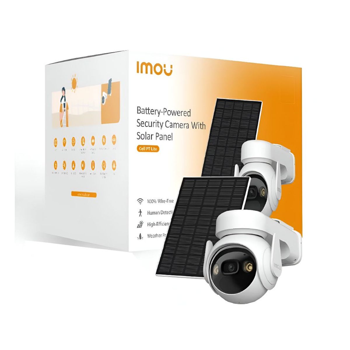 IMOU - Cámara solar WiFi Imou Cell PT 3MP IP66 con visión nocturna