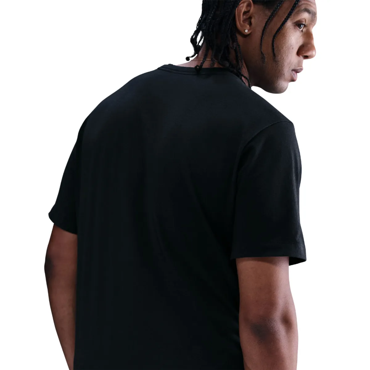 NIKE - Camiseta Nike M Nsw Tee Swoosh Fs Hombre-Negro