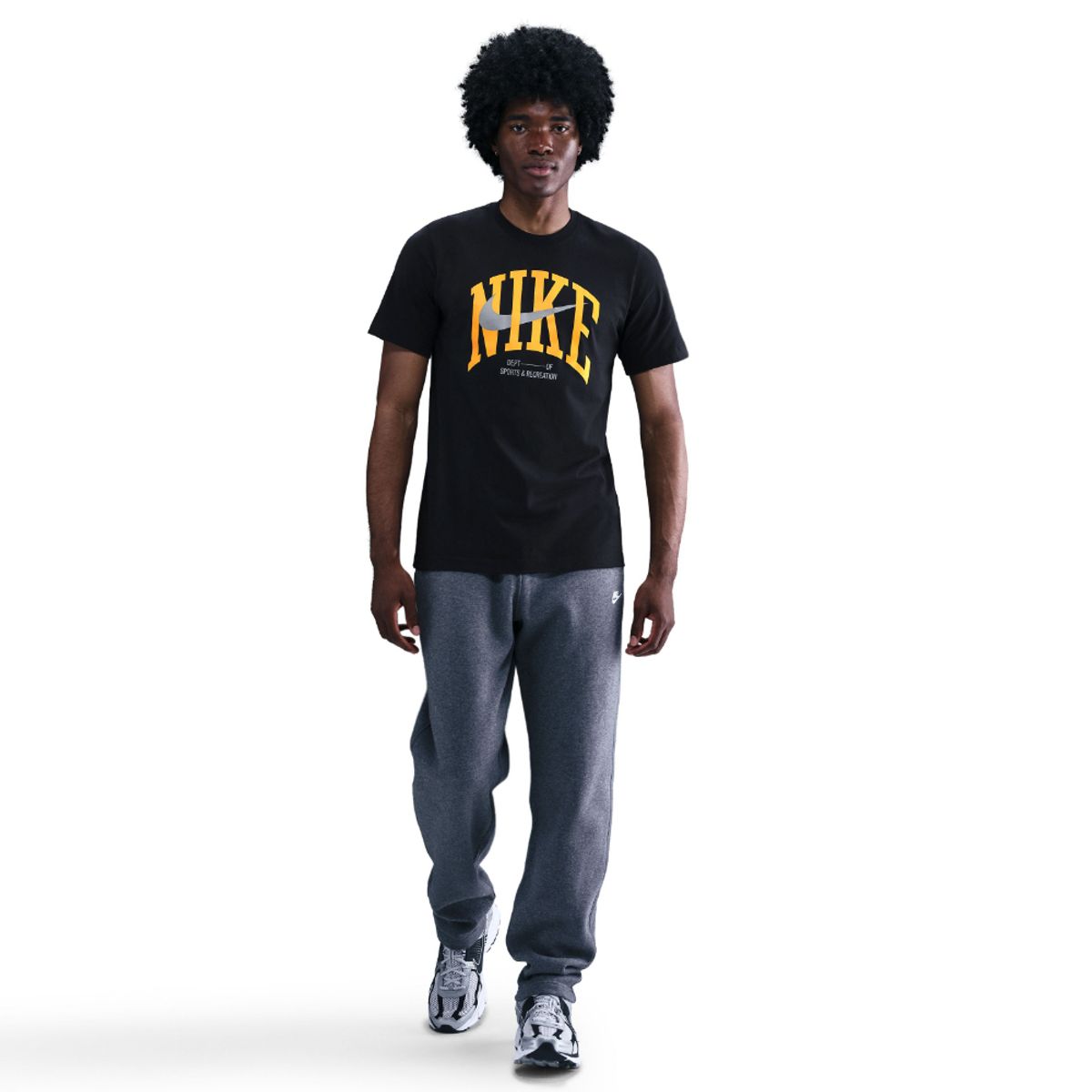 NIKE - Camiseta M Nsw Tee Mdrn Ftns Fs Hombre-Negro