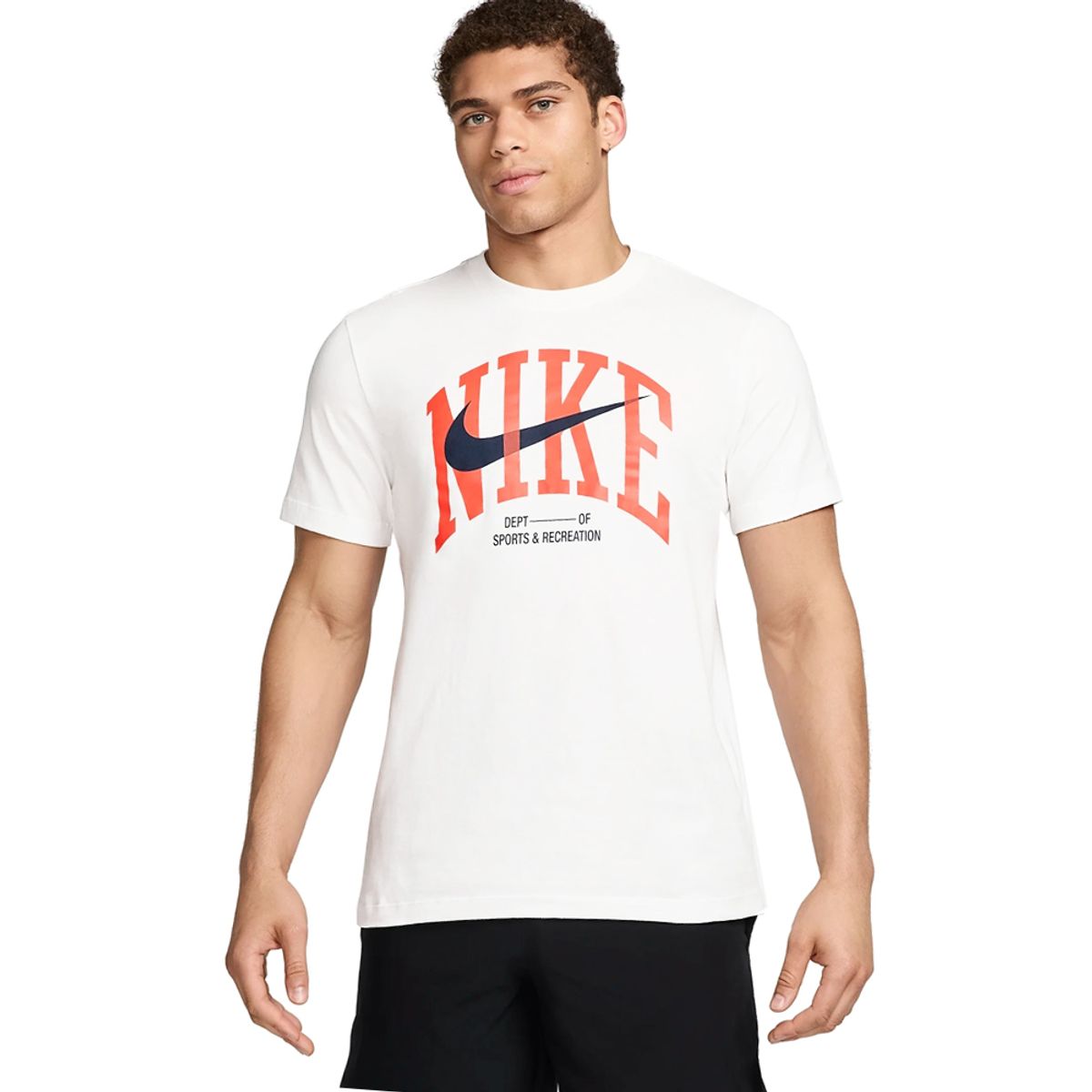 NIKE - Camiseta M Nsw Tee Mdrn Ftns Fs Hombre-Blanco