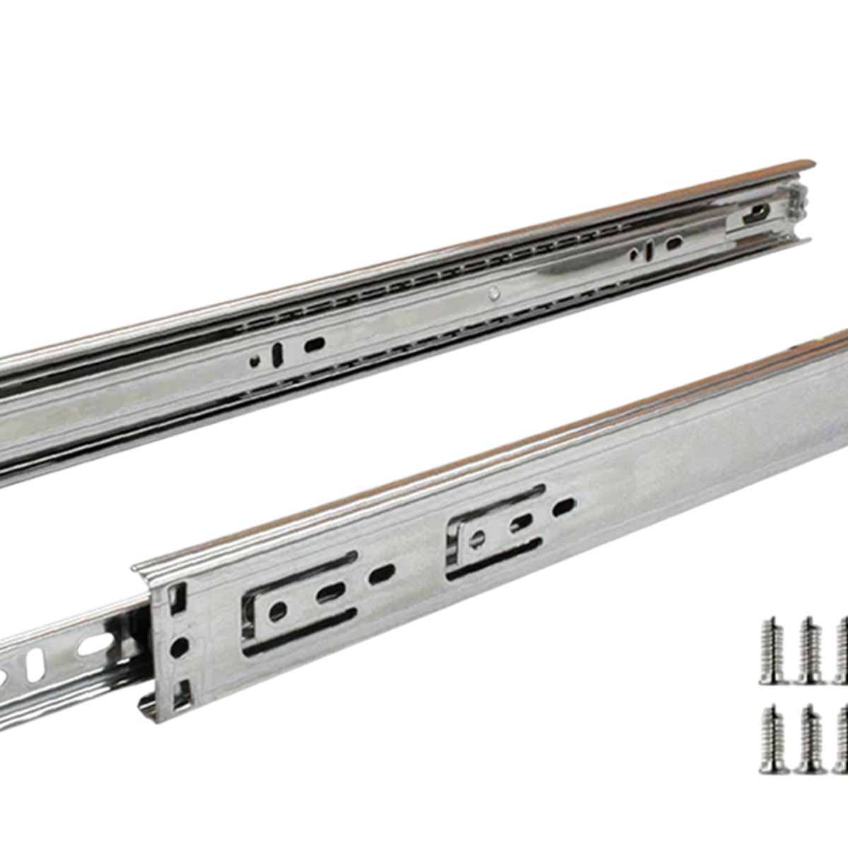 GENERICO - Corredera Para Cajón - Riel Semi-pesado 45 Cm