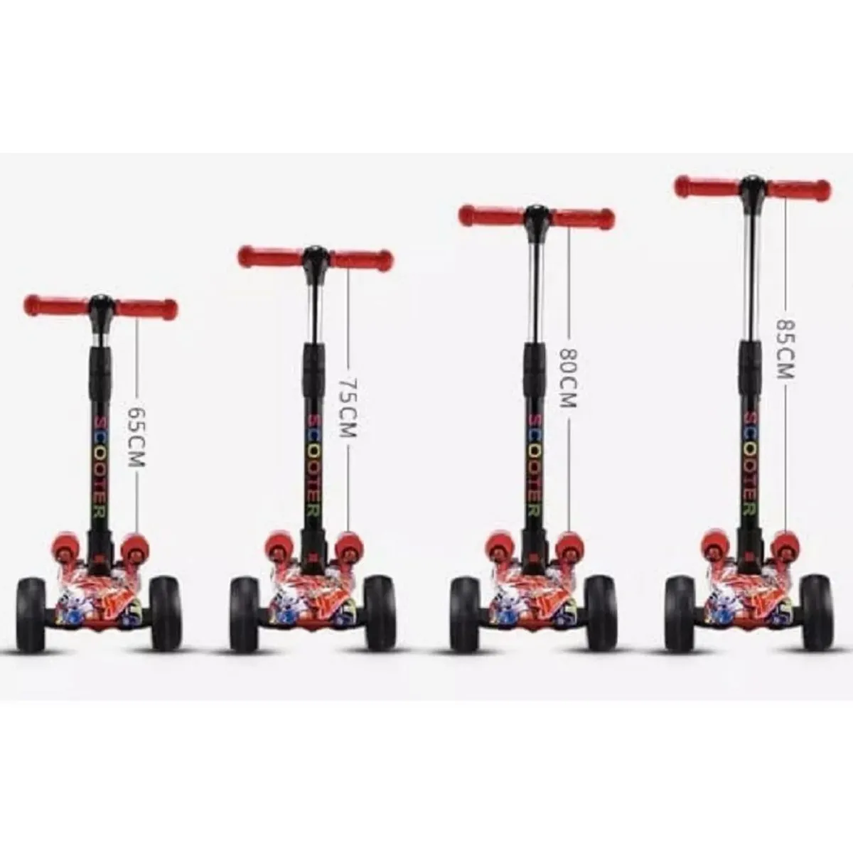 AMERICAN GENERICS - Scooter de Humo Infantil con Luces Música y Efecto humo  Plegable y Ajustable