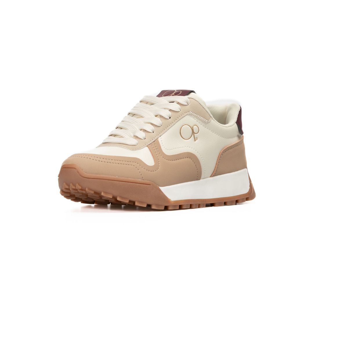 OCEAN PACIFIC - Tenis para Mujer OP Casuales Beige