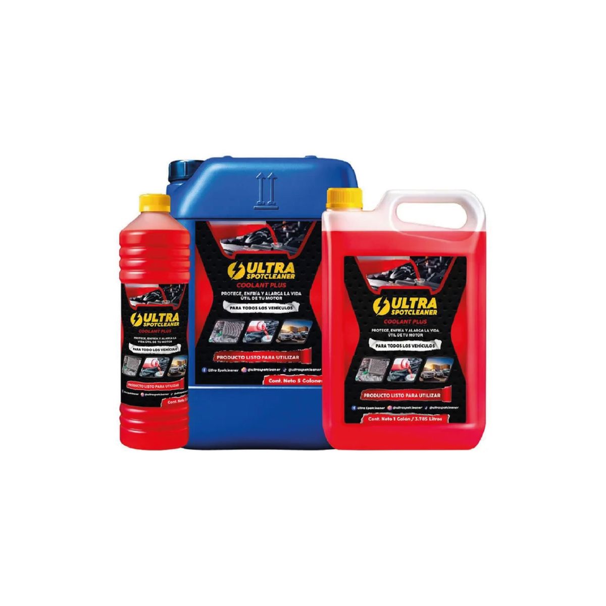 ULTRA SPOTCLEANER - Refrigerante Plus Rojo Ultra SpotCleaner 1 Litro