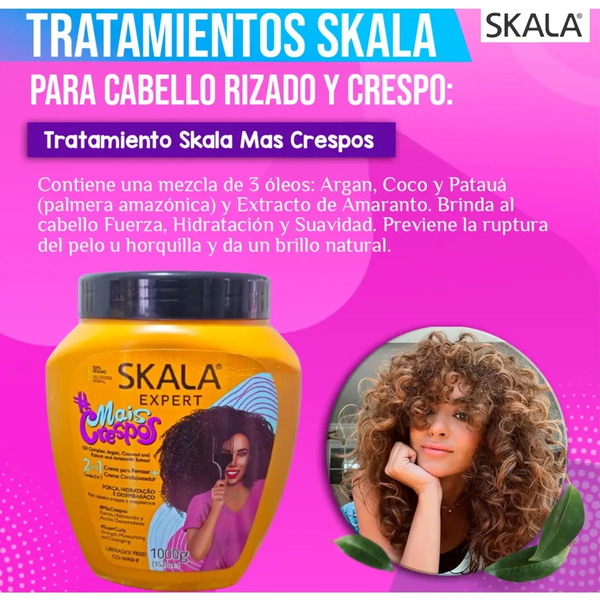 SKALA - Crema Para Peinar Cabello Rizado Y Ondula