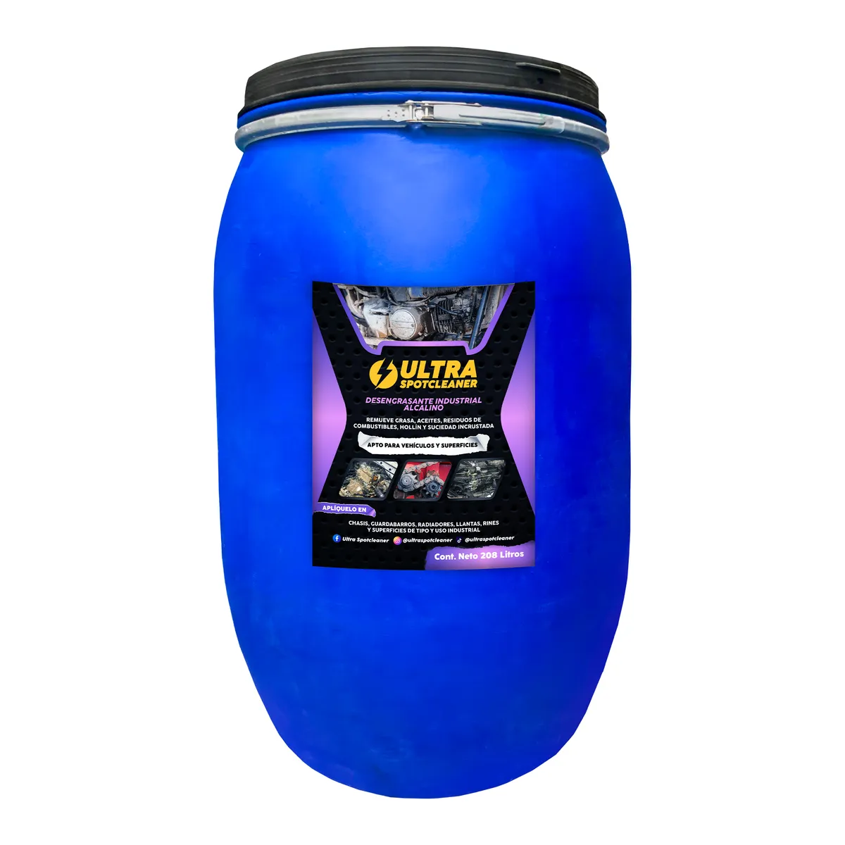 ULTRA SPOTCLEANER - Desengrasante Industrial Alcalino Ultra SpotCleaner 208 Lts
