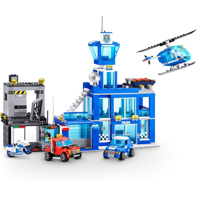 ZURU - Bloques Zuru Adventure Sede Policía 822 Piezas