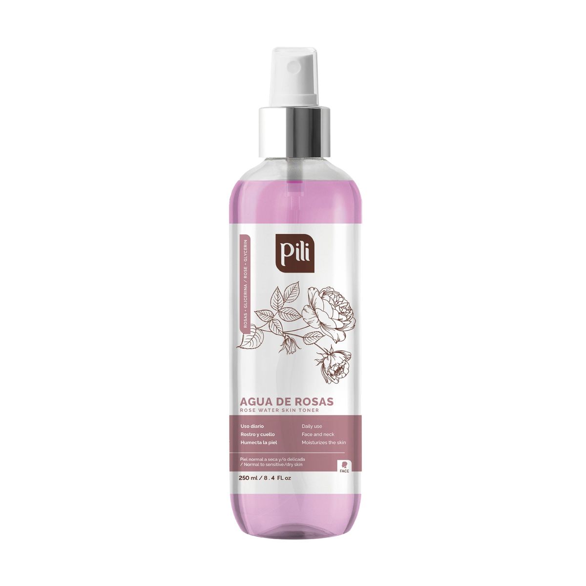 PILI - Agua De Rosas Pili - Tónico Facial