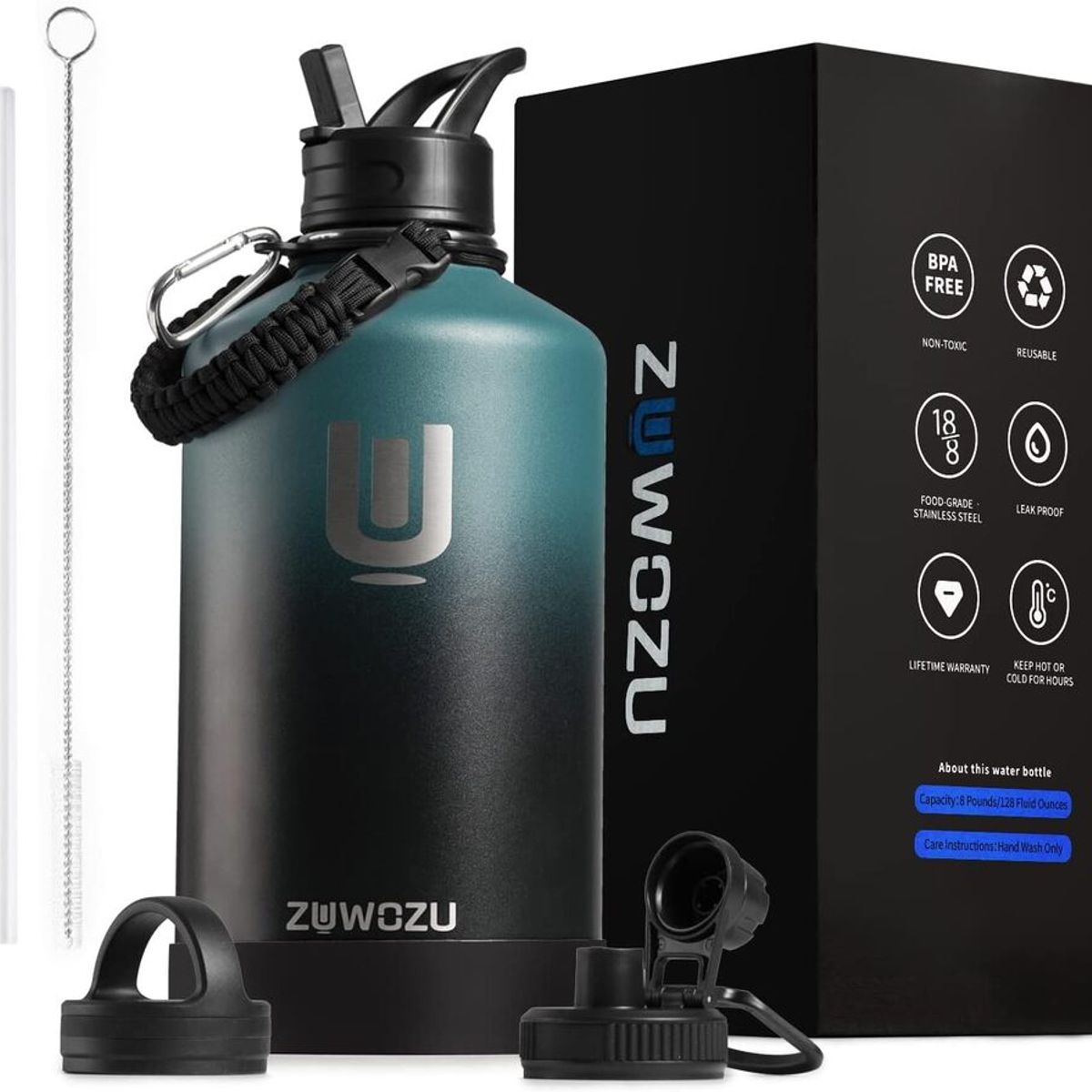 GENERAL - Botella Termica  Zuwozu 1 Galon Color Agua Marina