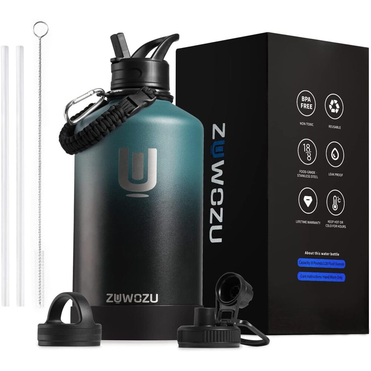 GENERAL - Botella Termica  Zuwozu 1 Galon Color Agua Marina