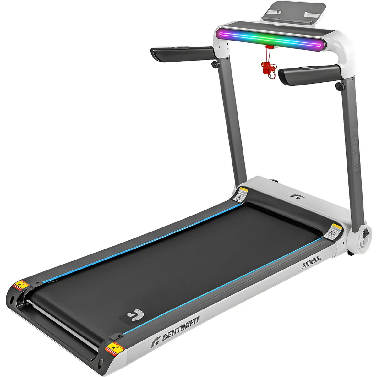 CENTURFIT - Caminadora Electrica 25hp 15km Panel Led Rgb Bt App Sensor