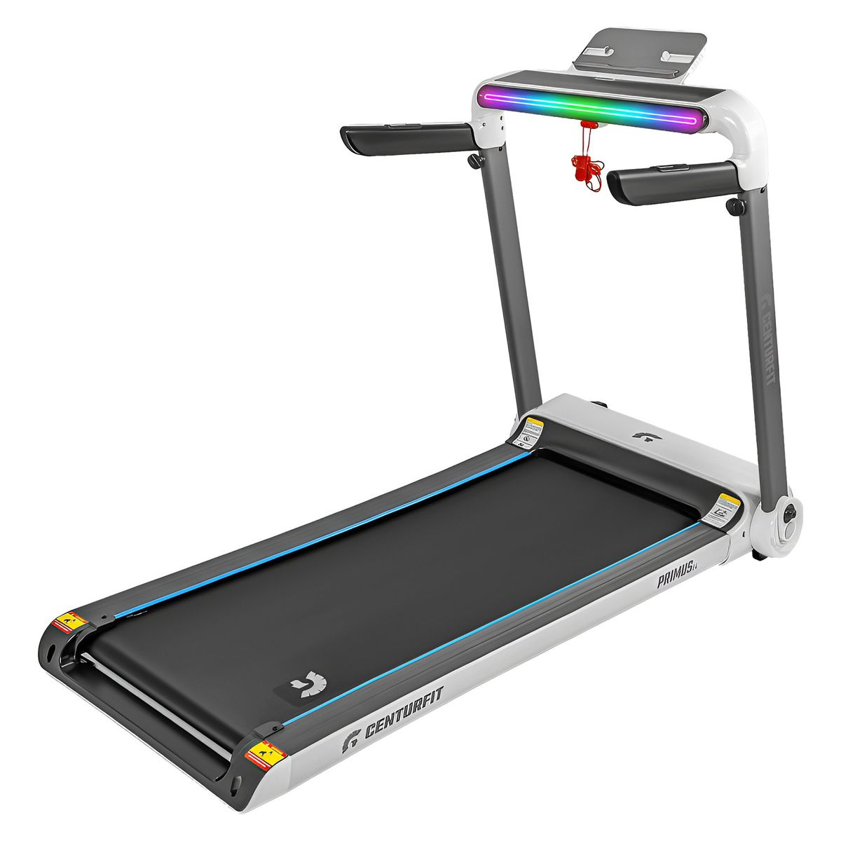 CENTURFIT - Caminadora Electrica 25hp 15km Panel Led Rgb Bt App Sensor