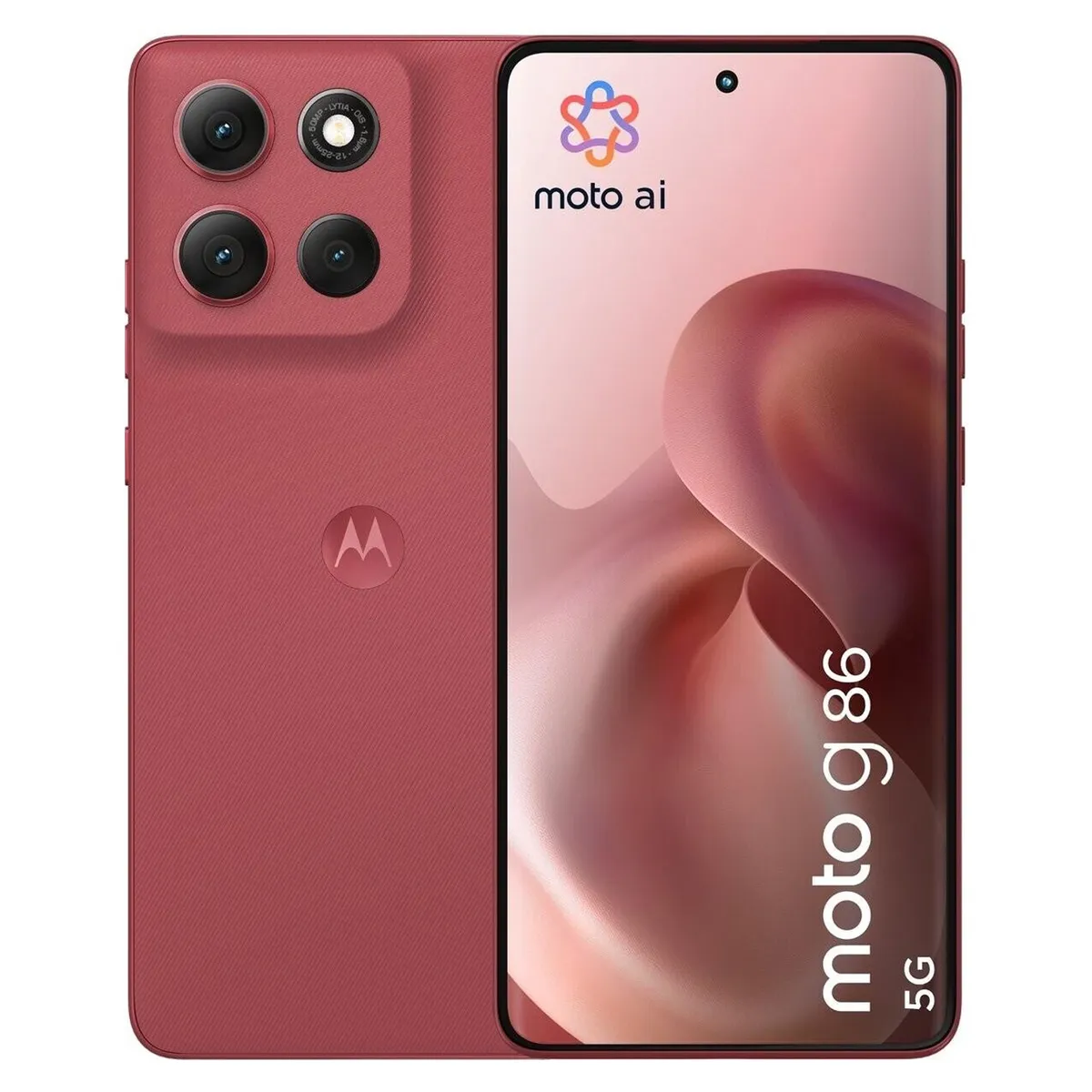 MOTOROLA - Celular Motorola Moto G86 5G 256GB 8GB RAM Ampliable a 16GB Rojo