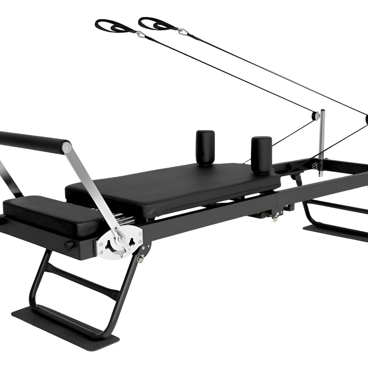 CENTURFIT - Cama Pilates Reformer Yoga Plegable Fitness 5 Resistencias