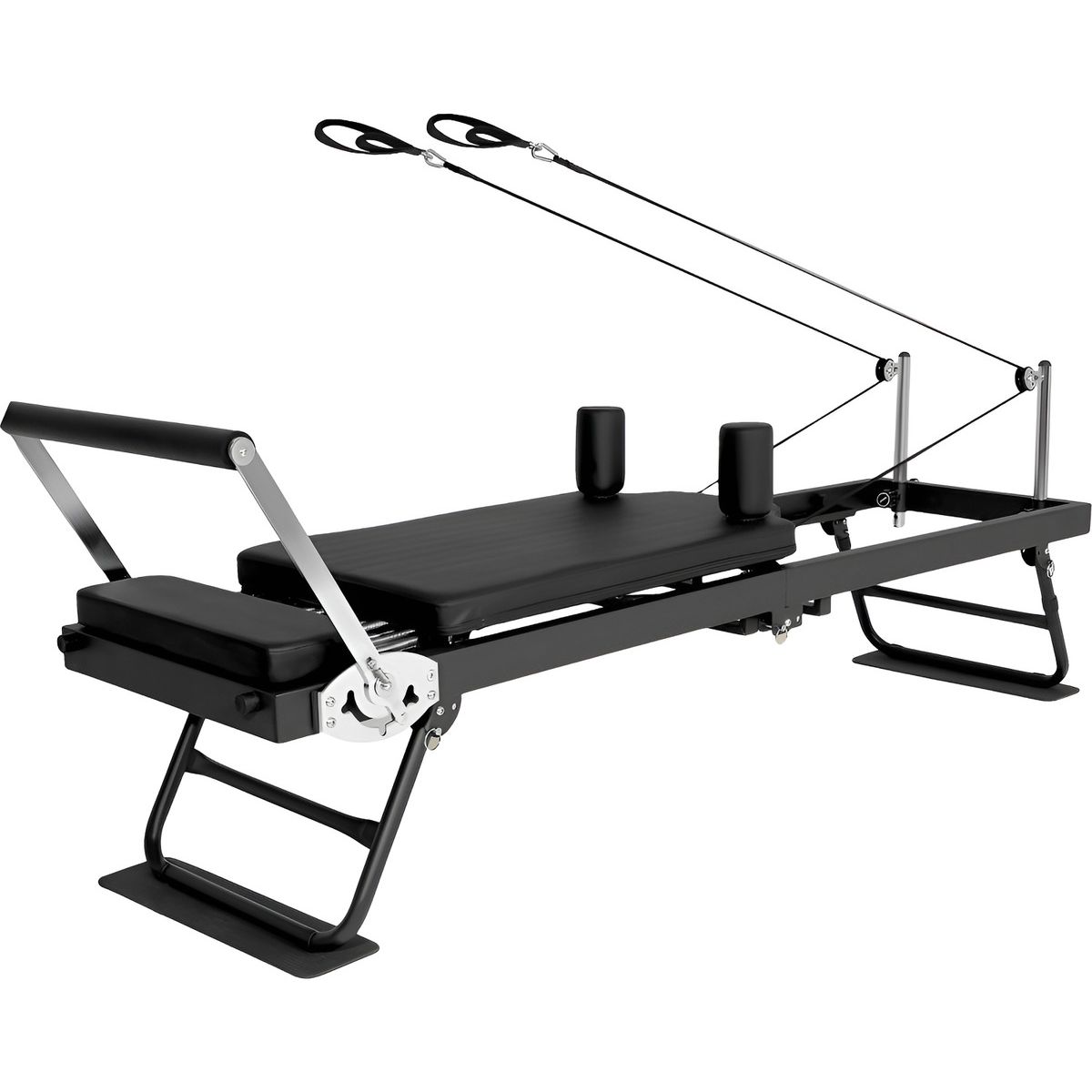 CENTURFIT - Cama Pilates Reformer Yoga Plegable Fitness 5 Resistencias