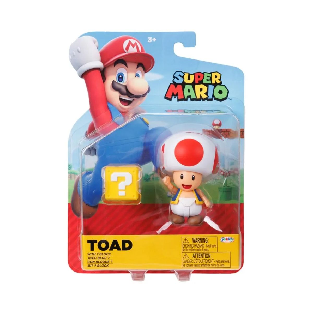 NINTENDO - Figura Coleccionable Toad 4" Serie 43 Mario Bros Oficial Nintendo