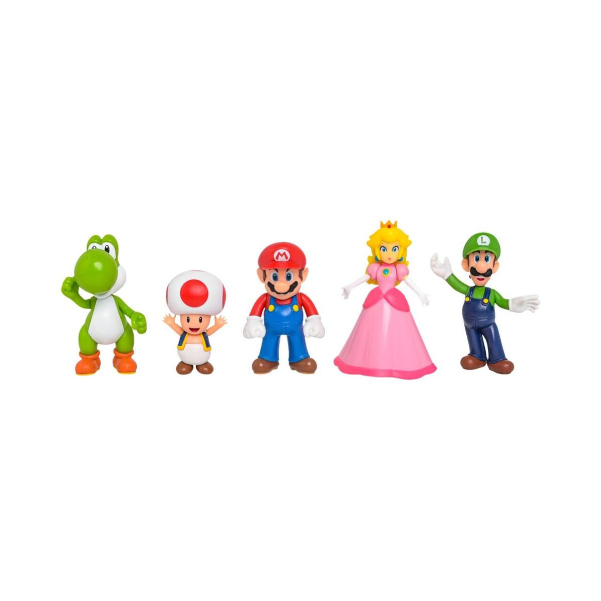 NINTENDO - Figura Mario Bros 2.5'' Pack x 5 Figuras Coleccionables Mario Bros Nintendo