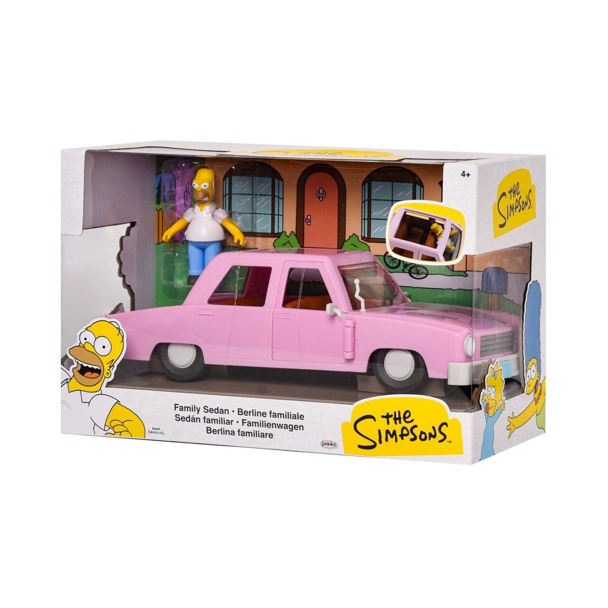 LOS SIMPSONS - Set Coleccionable Los Simpsons Homero 2.5" con Vehículo a Escala