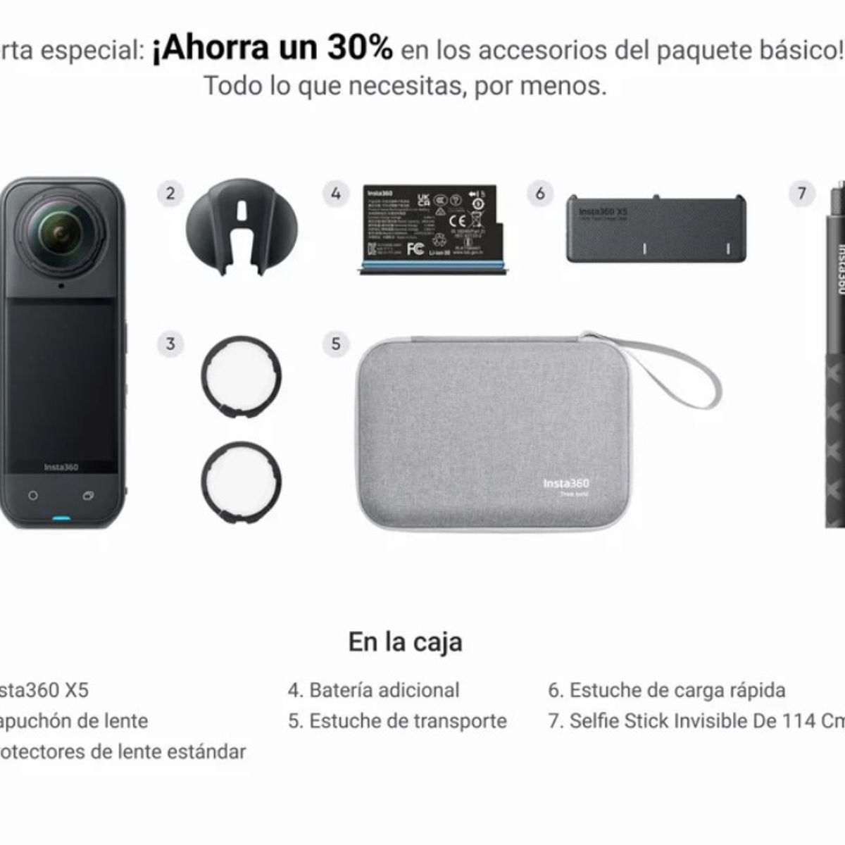 INSTA360 - Insta360 X5 Essentials Bundle 8k 72mpx.